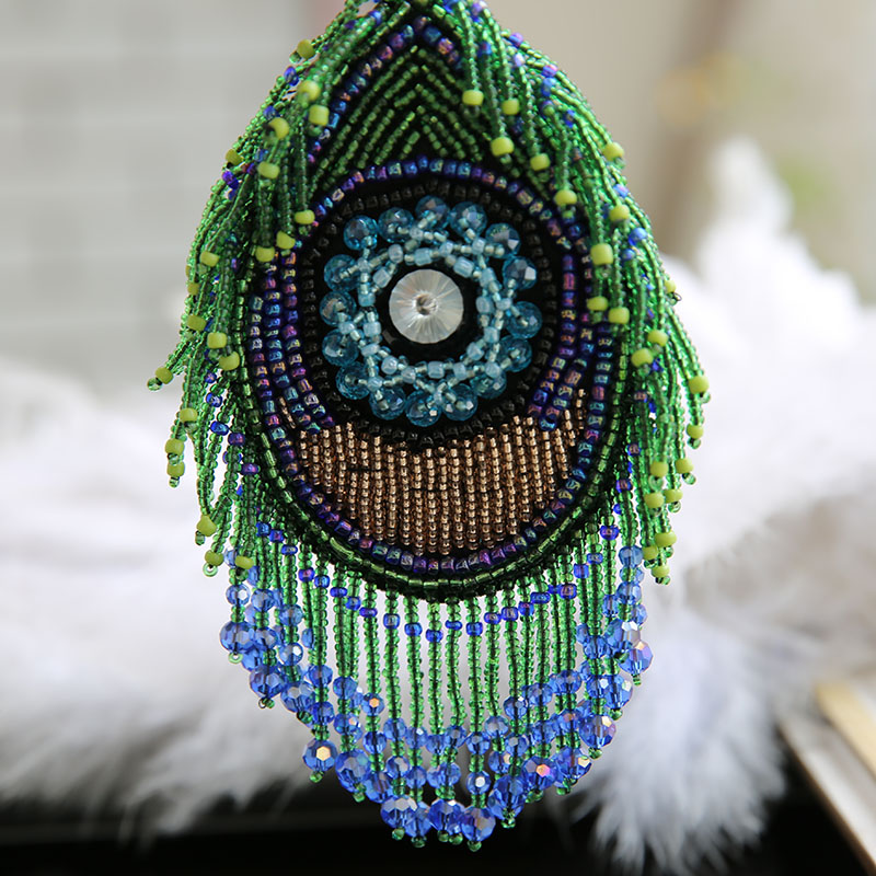 Hunting Blind Fabric - Beaded fringe eyes patches fashion 3D
