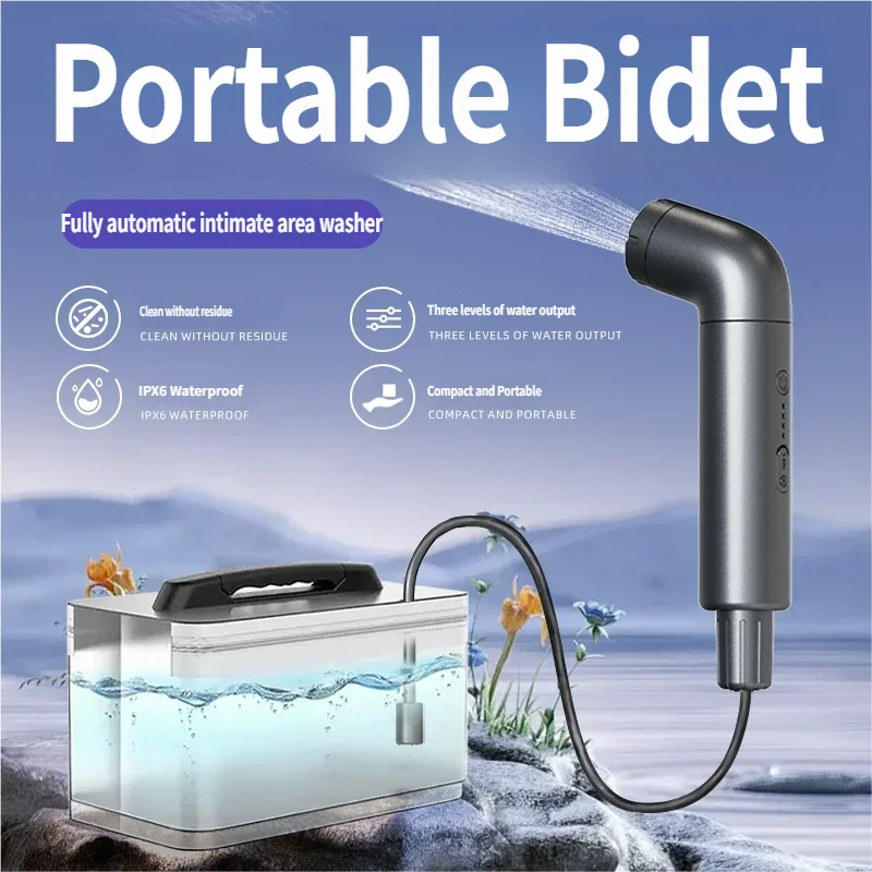 Outdoor Hunting Toilet - Portable Electric Cleaning Toilet 5L Water