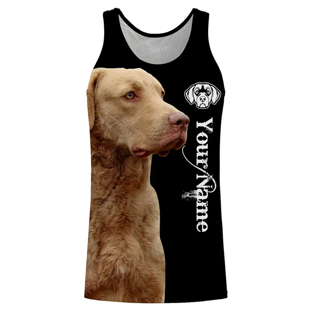 Hunting Dog Outdoor - Personalized Dog Lover Tank Top 3D