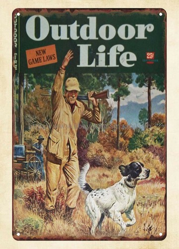 Hunting Dog Outdoor - 1944 OUTDOOR LIFE magazine cover hunting