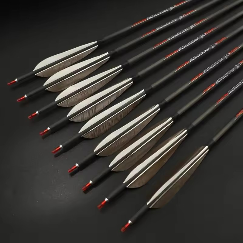 Hunting Bow Compound - ACCMOS 33inch Pure Carbon Arrows ID6.2mm