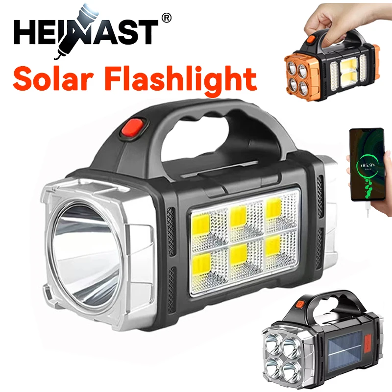 Hunting Fishing Outdoor - Powerful Handheld Flashlight USB Rechargeable Torch