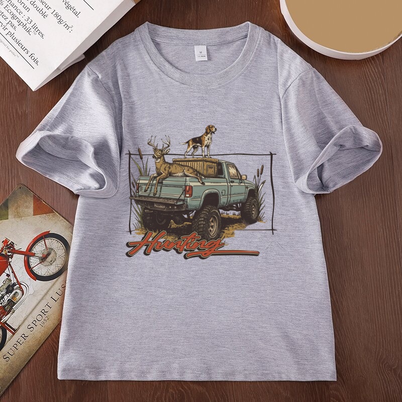 Hunting Dog Outdoor - Hunting T Shirt Deer Hunting T-Shirt