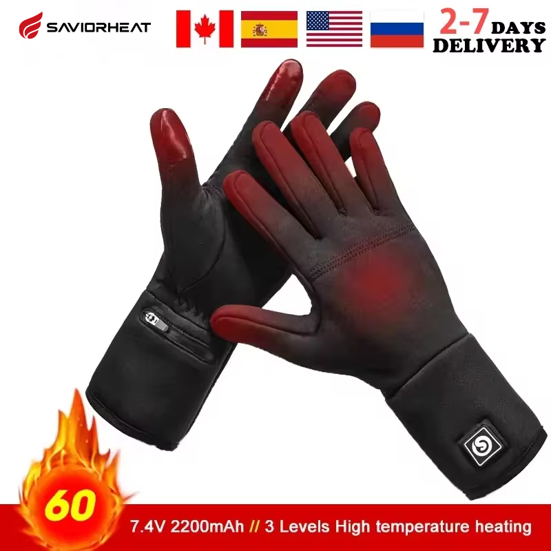 Hunting Fishing Outdoor - Rechargeable Electric Liner Heated Gloves Winter