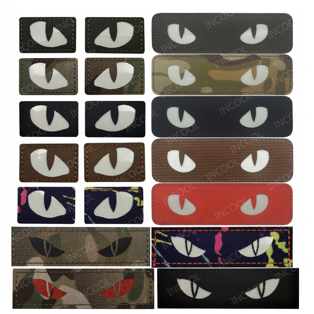 Cat Eyes Glow In Dark Patches  - Hunting Blind Fabric ulasan dan harga
