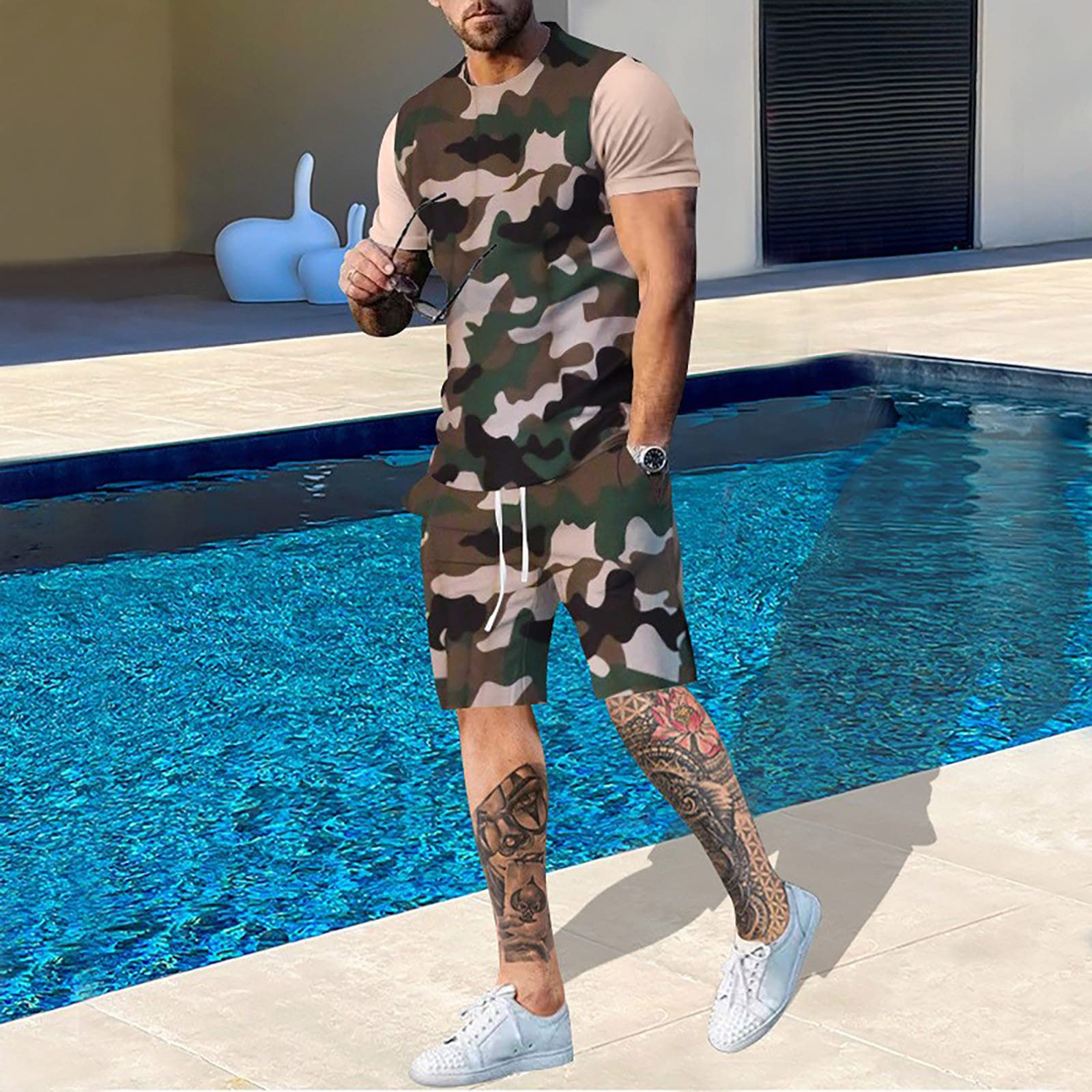 Summer Men Camouflage T shirt  - Outdoor Hunting Outfit ulasan dan harga