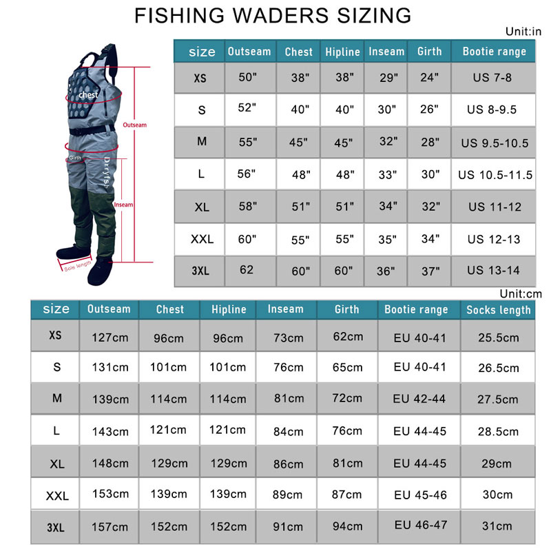 Chest High Waders Stout Fly Fi - Fishing Waders Breathable ulasan dan harga