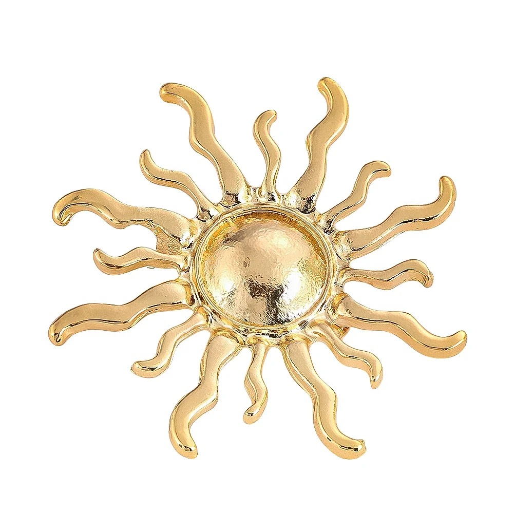 Sunburst Flower Alloy Brooch R - Outdoor Hunting Outfit ulasan dan harga