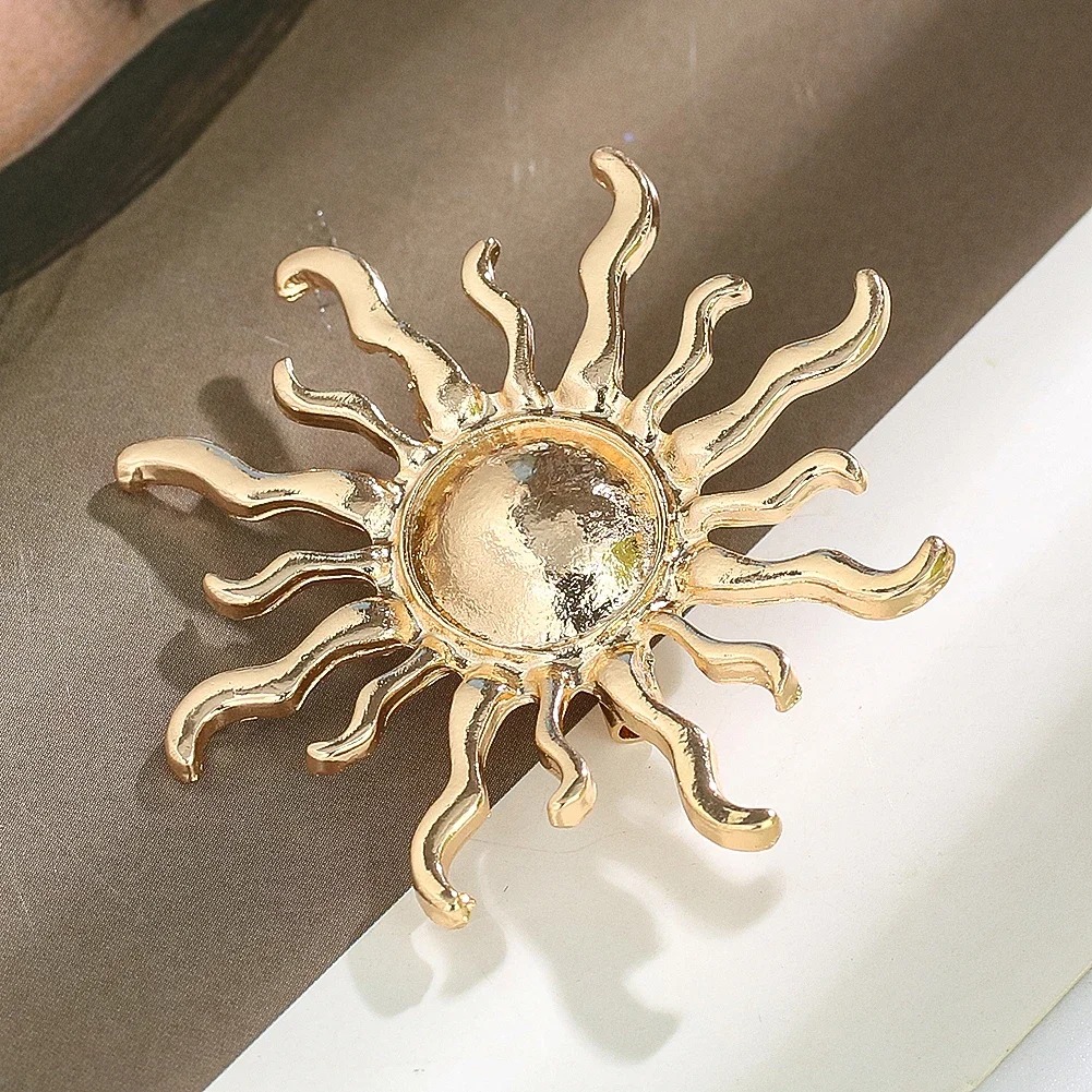 Sunburst Flower Alloy Brooch R - Outdoor Hunting Outfit ulasan dan harga
