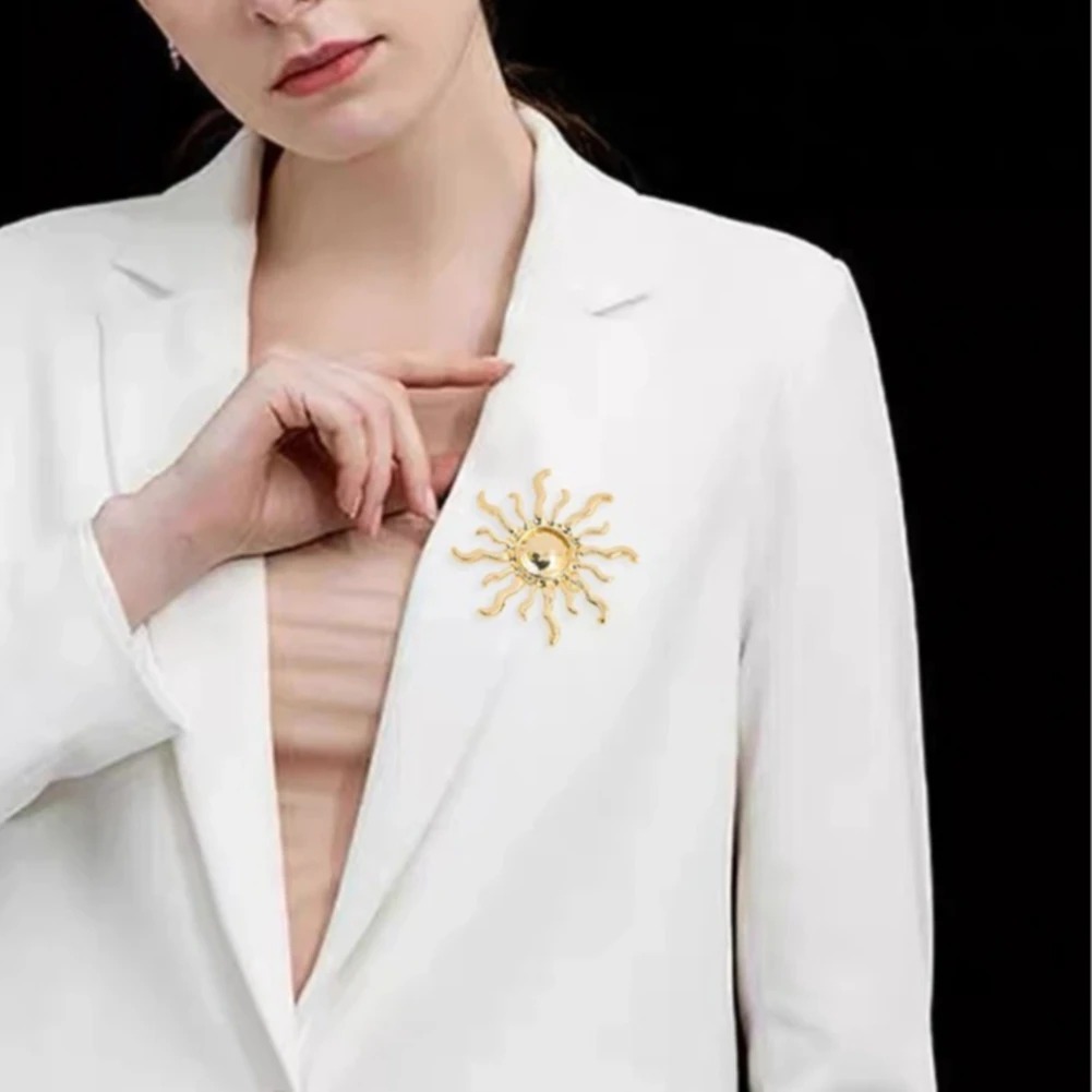 Sunburst Flower Alloy Brooch R - Outdoor Hunting Outfit ulasan dan harga