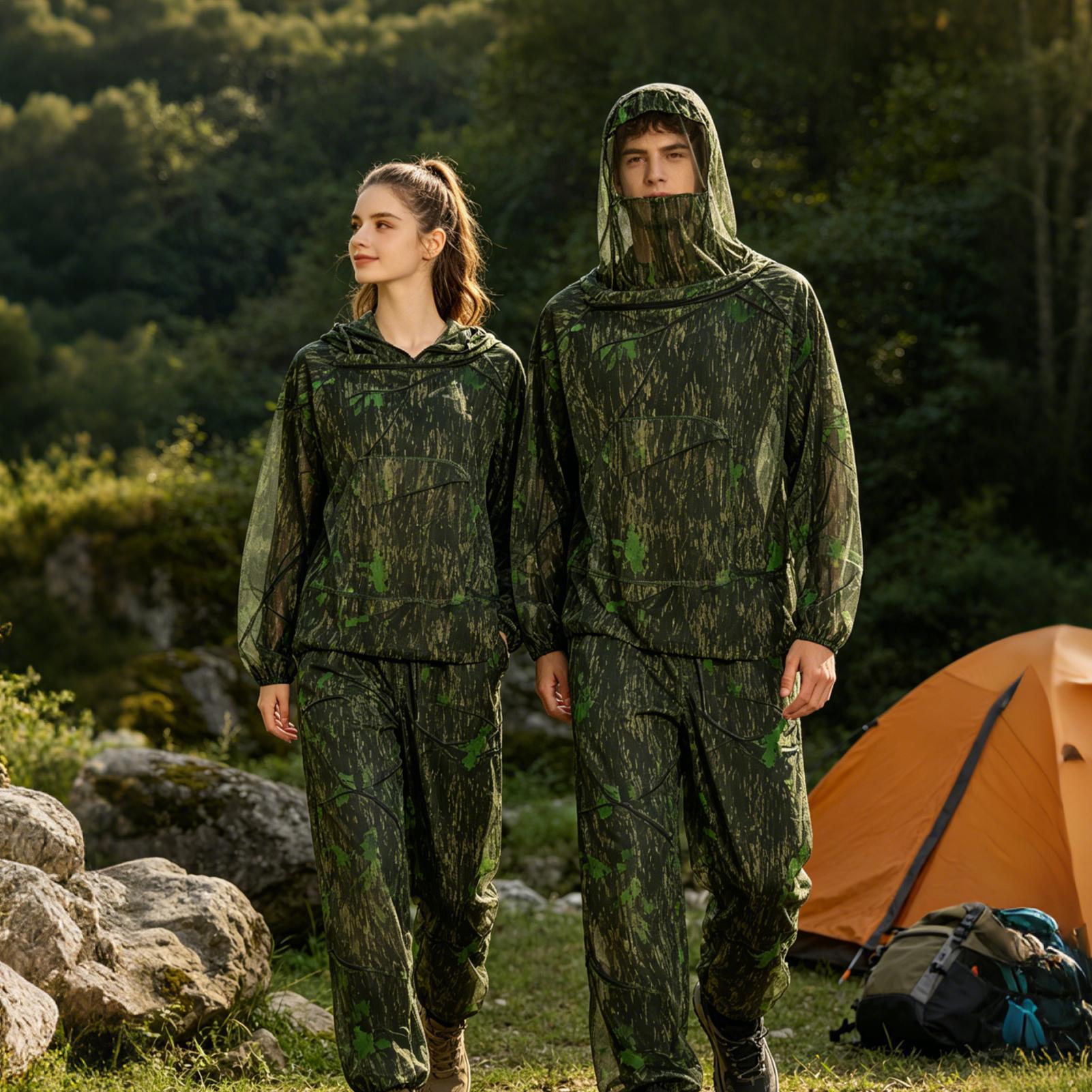 Men Hunting Suit Fly Proof Mes - Outdoor Hunting Outfit ulasan dan harga