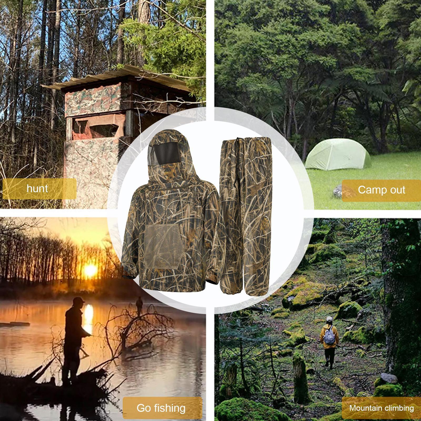 Men Hunting Suit Fly Proof Mes - Outdoor Hunting Outfit ulasan dan harga