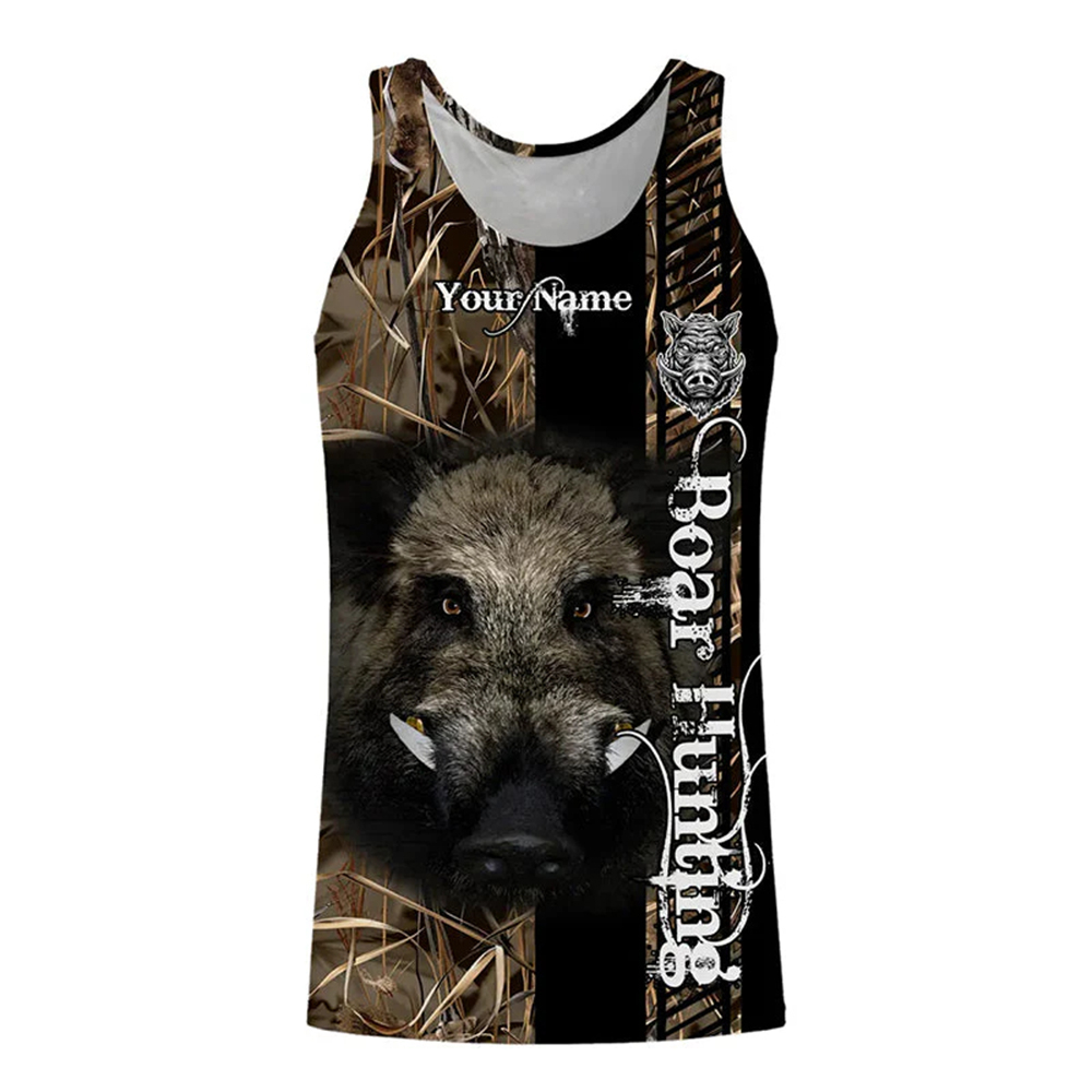 Custom Name Boar Hunter Tank T - Hunting Dog Outdoor ulasan dan harga