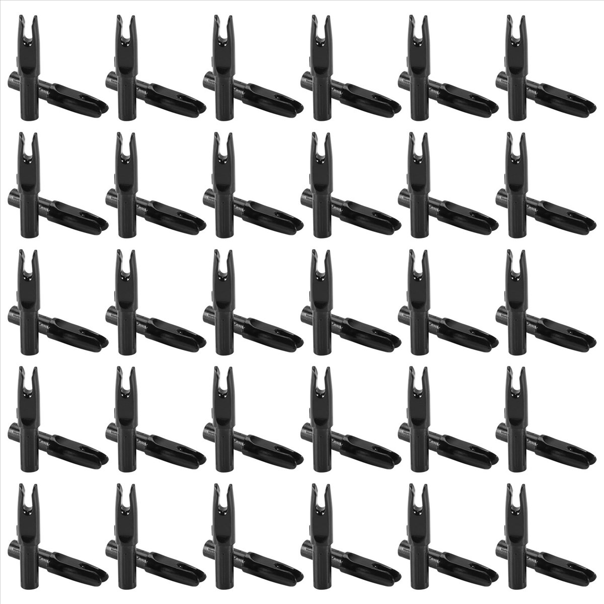 60 Pack Archery Arrows Nock ID - Hunting Bow Compound ulasan dan harga