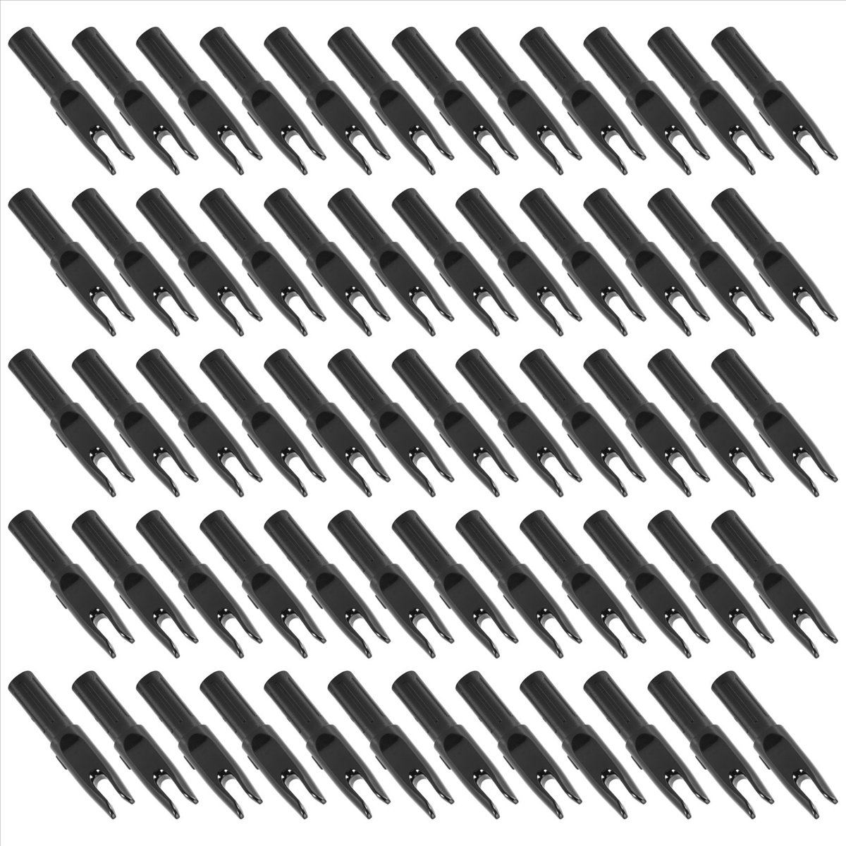 60 Pack Archery Arrows Nock ID - Hunting Bow Compound ulasan dan harga