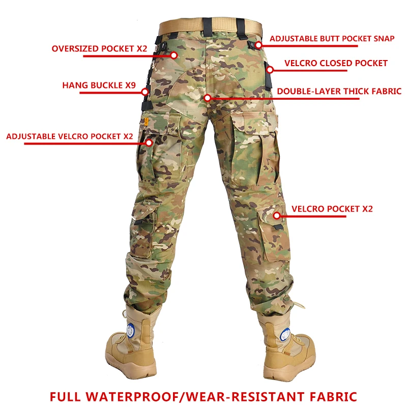 Men Outdoor Tactical Camo Unif - Outdoor Hunting Outfit ulasan dan harga