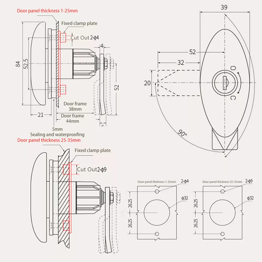 Caravan T-Handle Lock With 2 K - G&T Hunting & Outdoor Gun Shop Skegness ulasan dan harga
