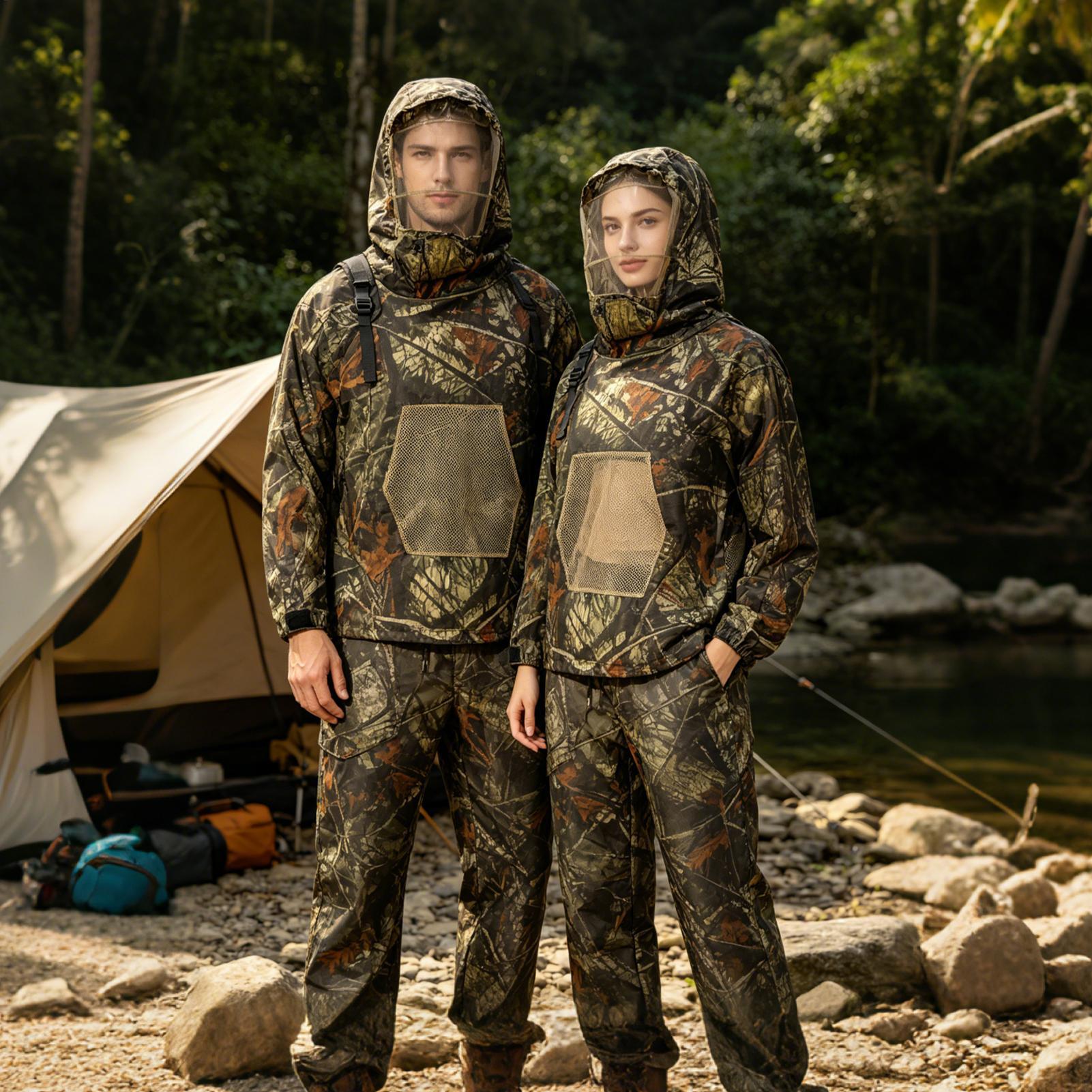 Hunting Suit Fly Proof Mesh Ou - Outdoor Hunting Outfit ulasan dan harga