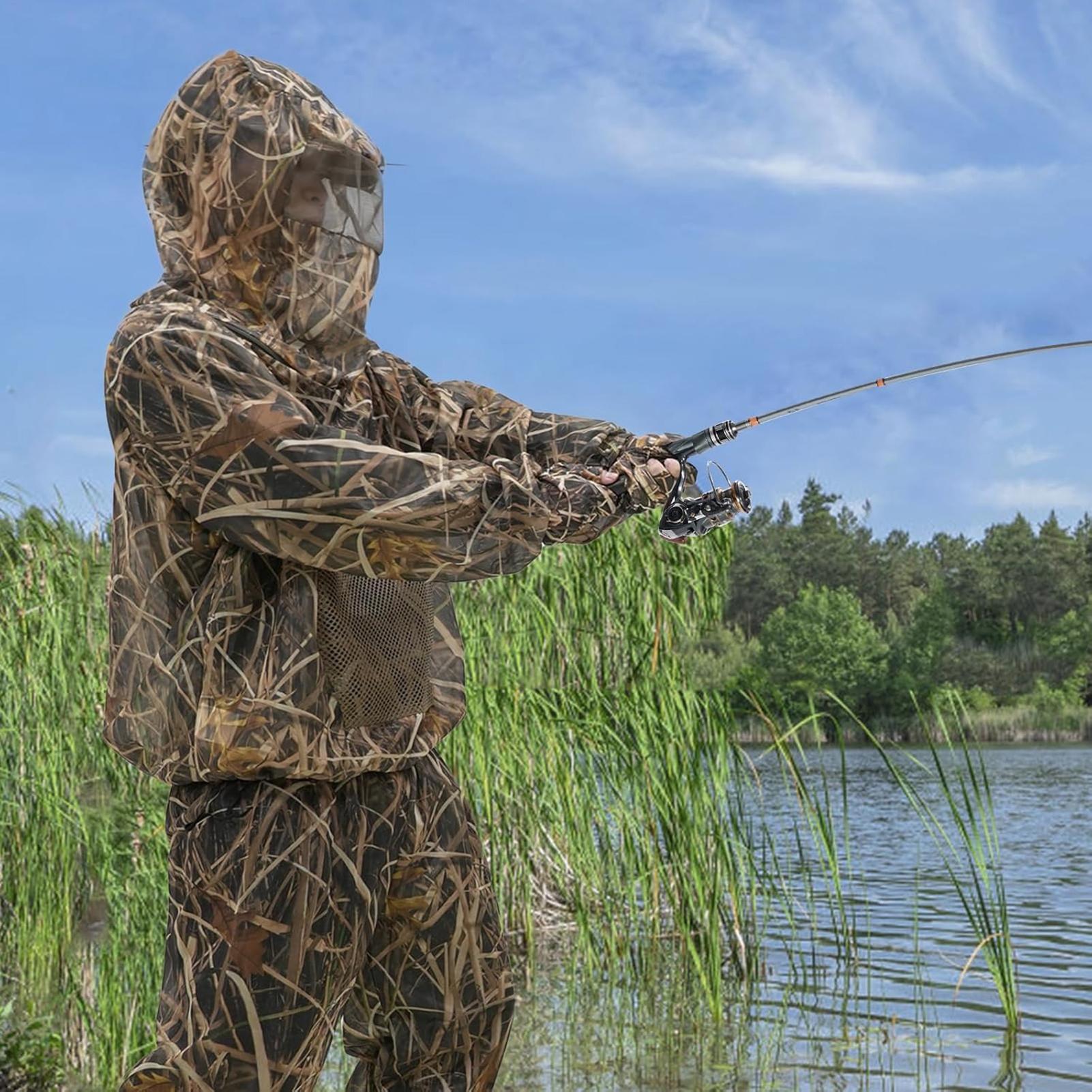 Hunting Suit Fly Proof Mesh Ou - Outdoor Hunting Outfit ulasan dan harga