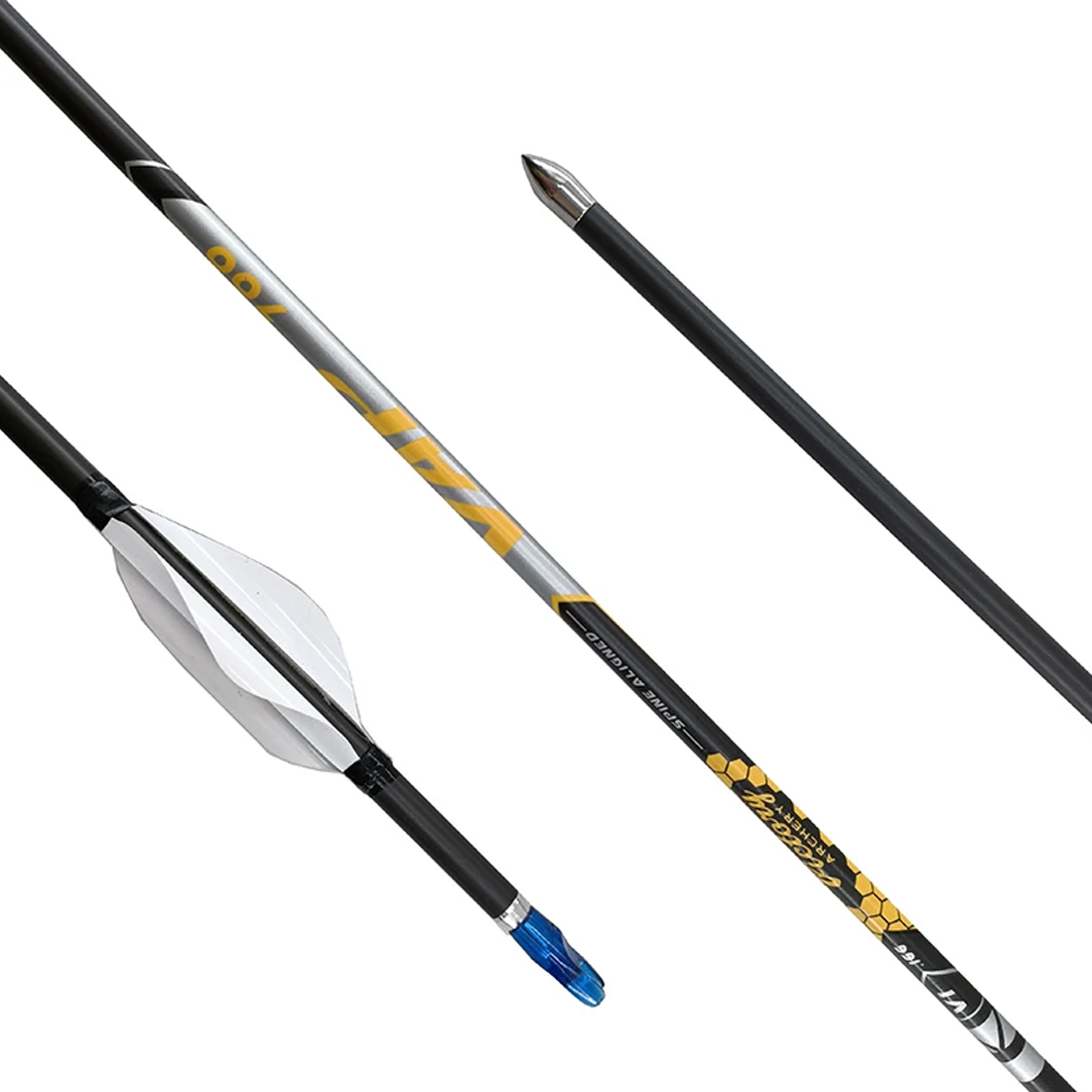 12PCS Carbon Arrows Sp350-1000 - Hunting Bow Compound ulasan dan harga