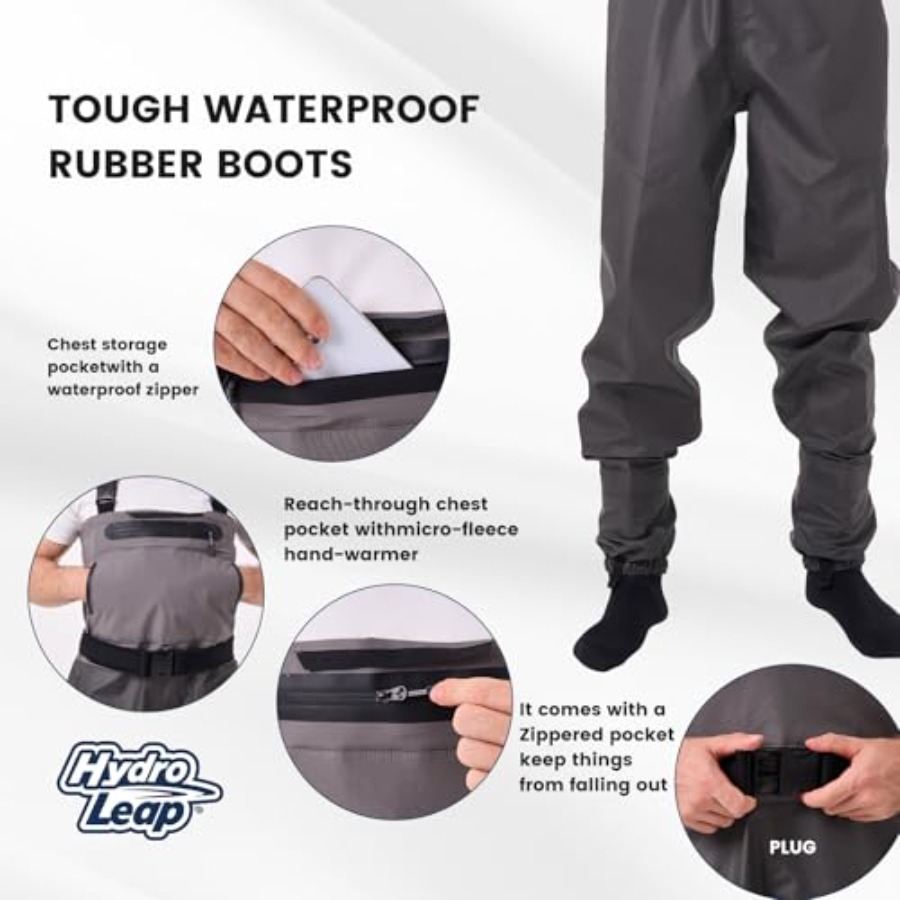 Fishing chest wader with stock - Fishing Waders Breathable ulasan dan harga