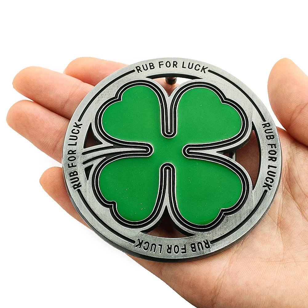 Four Leaf Clover Belt Buckle R - Outdoor Hunting Outfit ulasan dan harga
