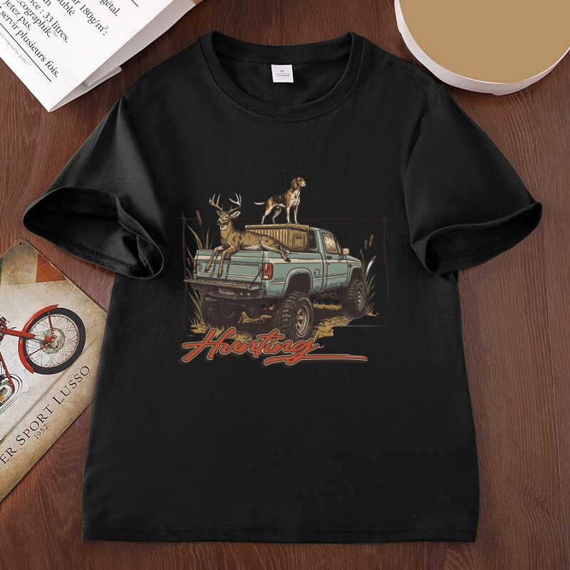 Hunting T Shirt Deer Hunting T - Hunting Dog Outdoor ulasan dan harga