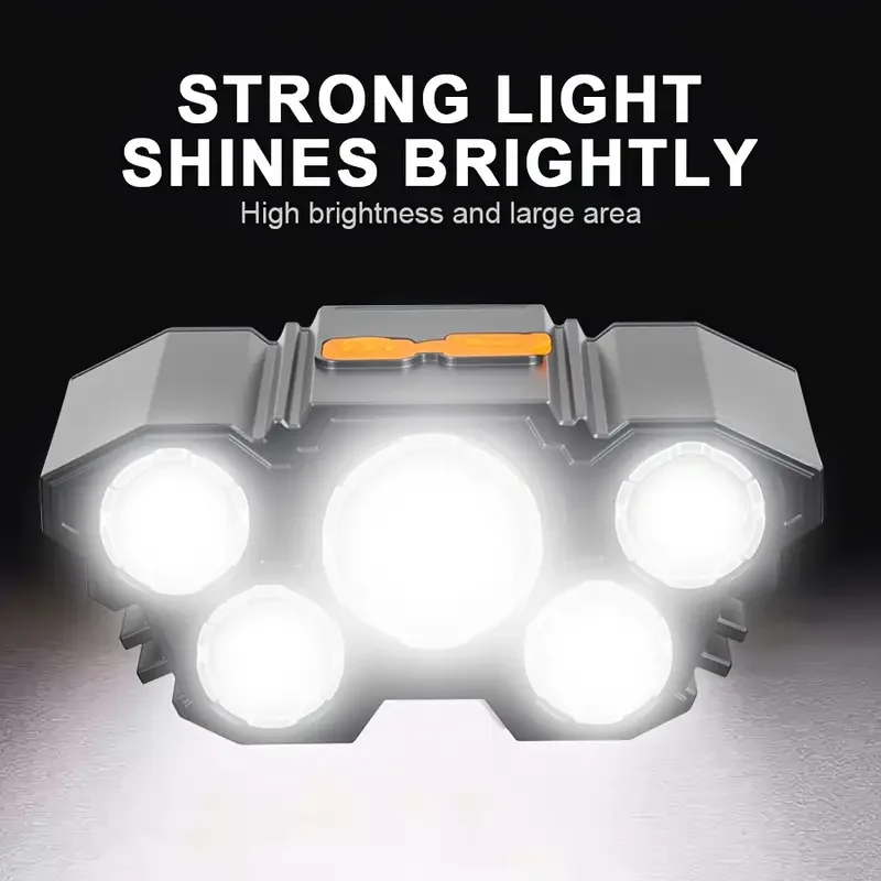 Portable 5LED Outdoor Headlamp - Hunting Fishing Outdoor ulasan dan harga